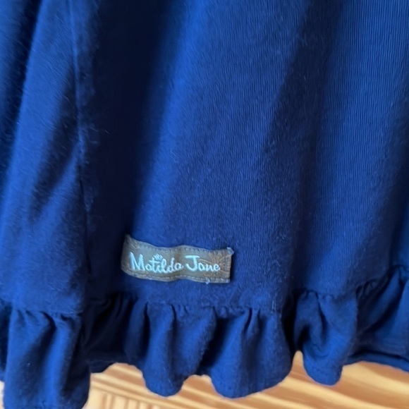 Matilda Jane Accent Ruffle Stay Warm Top - Size Medium - Picture 8 of 10